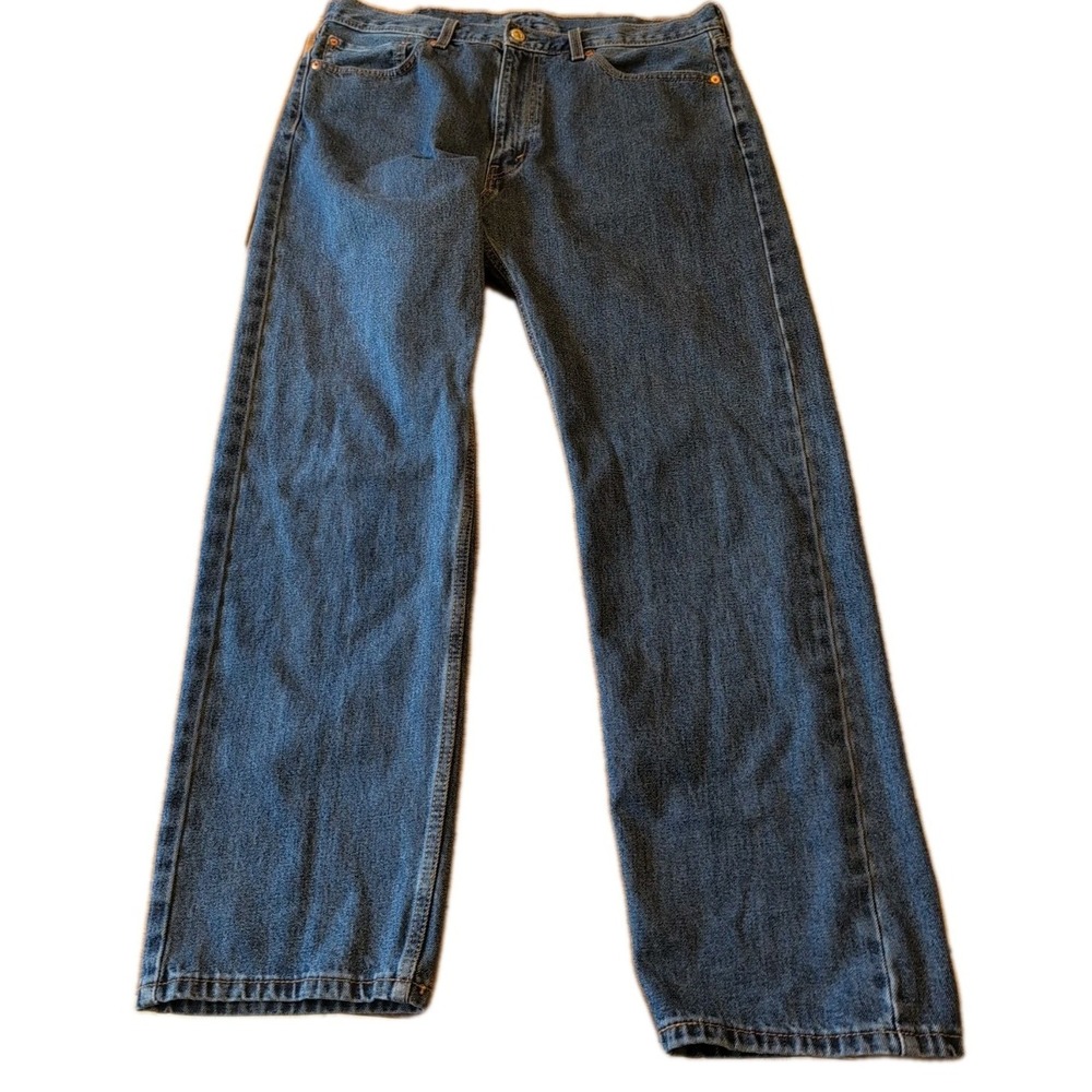 Levis 505 Jeans 38x32‎ Mens Blue Regular Straight Med Stonewash Denim